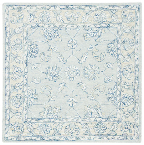 Safavieh Micro-Loop 5'-0" x 5'-0" Rug in Blue / Beige