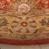 Safavieh Antiquity 6'-0" x 6'-0" Rug in Rust / Gold