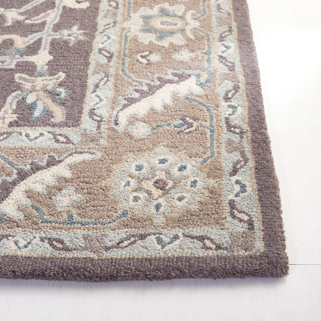 Safavieh Blossom 5'-0" x 8'-0" Rug in Dark Grey / Light Brown