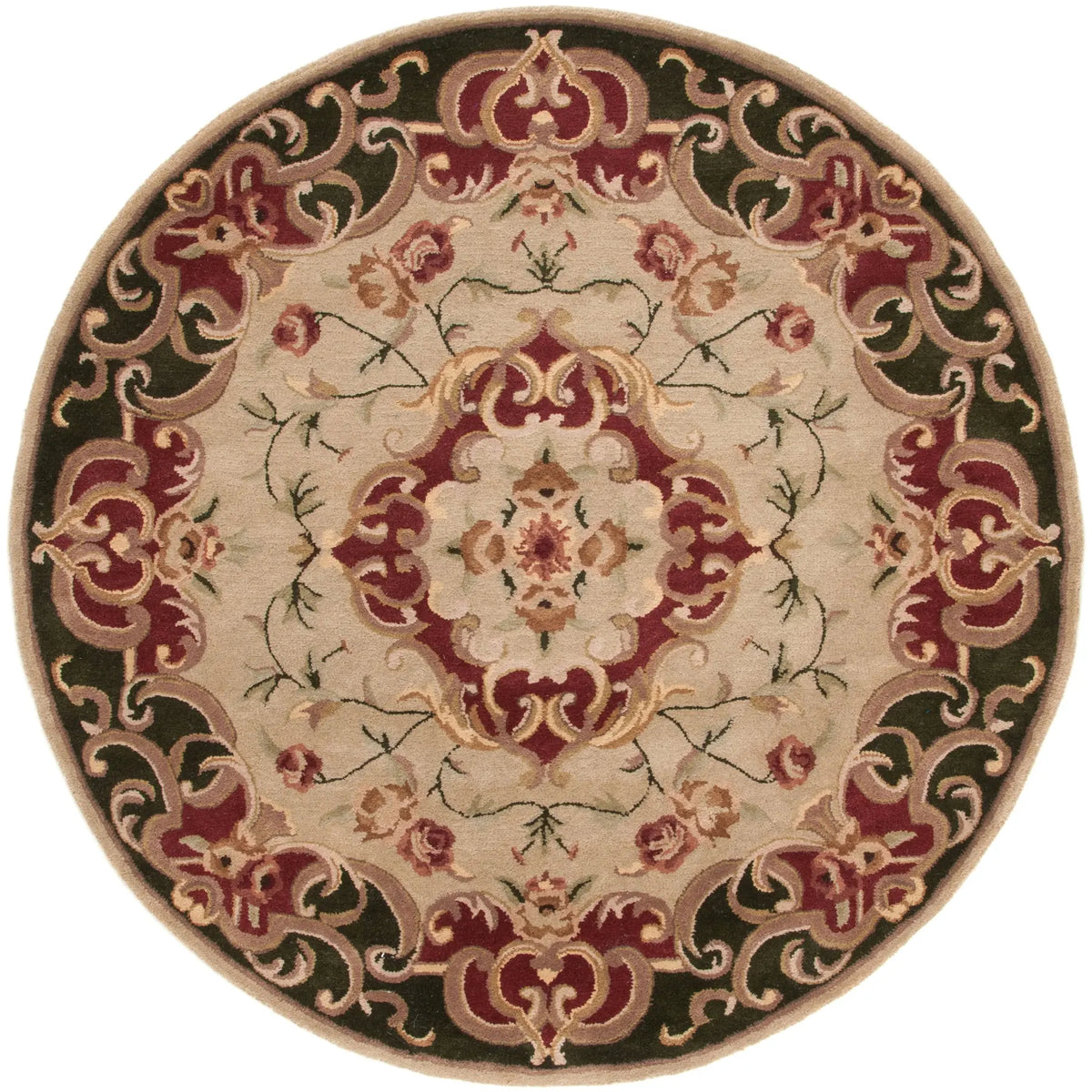 Safavieh Classic 6'-0" x 6'-0" Rug in Ivory / Green