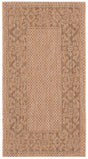 Safavieh Courtyard 2'-0" x 3'-7" Rug in Natural / Gold