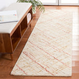 Safavieh Micro-Loop 2'-3" x 8'-0" Rug in Ivory / Red