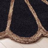 Safavieh Novelty 5'-0" x 5'-0" Rug in Black / Brown