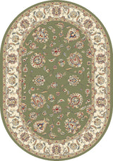Dynamic Rugs Ancient Garden 57365 Green / Ivory Rugs - Oval