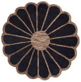 Safavieh Novelty 5'-0" x 5'-0" Rug in Black / Brown