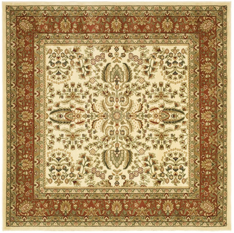 Safavieh Lyndhurst 6'-0" x 6'-0" Rug in Ivory / Rust