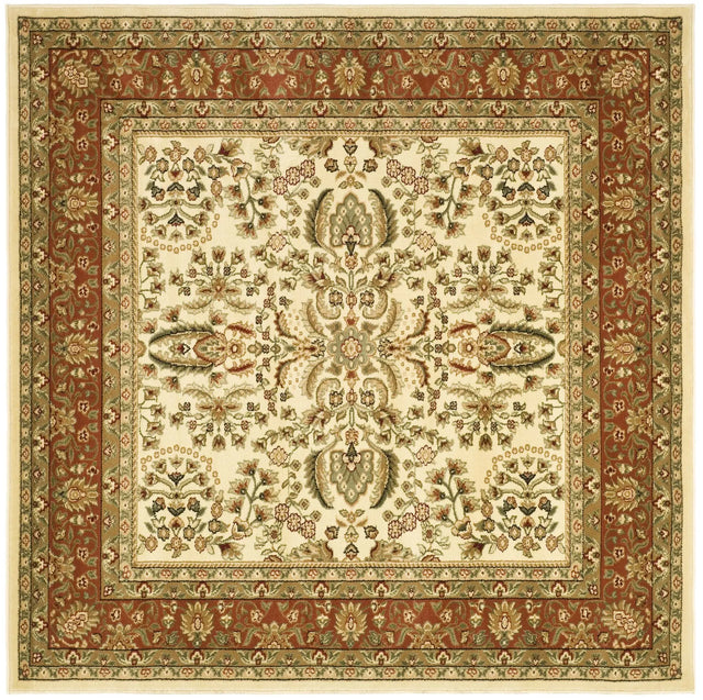 Safavieh Lyndhurst 6'-0" x 6'-0" Rug in Ivory / Rust