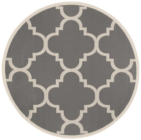 Safavieh Courtyard 5'-3" x 5'-3" Rug in Grey / Beige