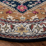 Safavieh Heritage 6'-0" x 6'-0" Rug in Navy / Brown