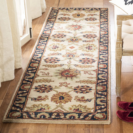 Safavieh Classic 2'-3" x 12'-0" Rug in Ivory / Navy