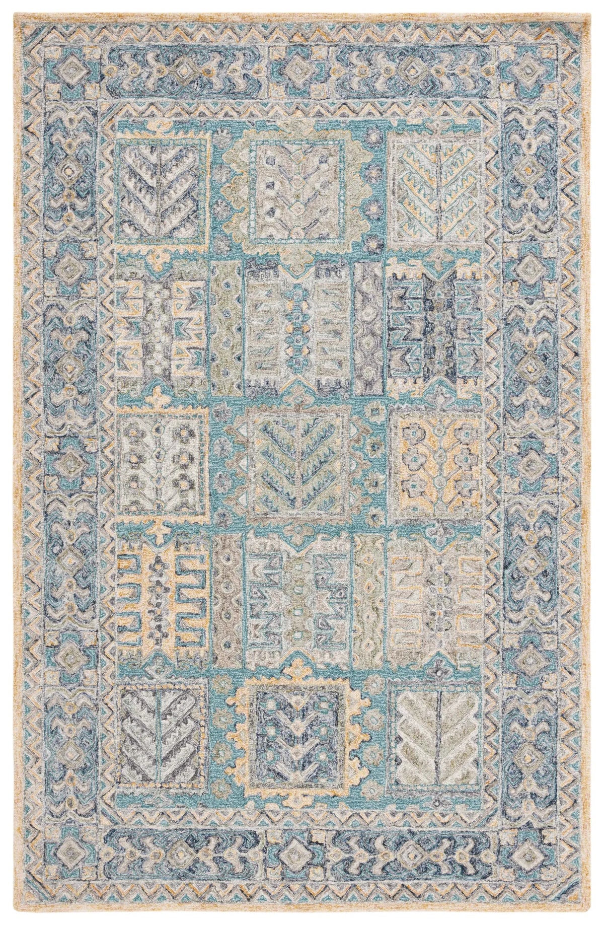Safavieh Metro 4'-0" x 6'-0" Rug in Teal / Blue