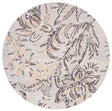 Safavieh Blossom 6'-0" x 6'-0" Rug in Grey / Yellow