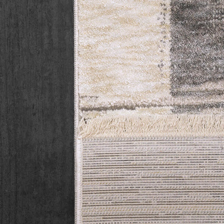 Dynamic Rugs Hudson 1454 Beige/Grey Rug - Corner