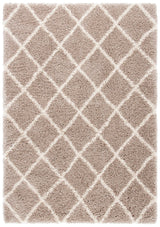 Safavieh Hudson Shag 4'-0" x 6'-0" Rug in Beige / Ivory