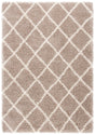Safavieh Hudson Shag 4'-0" x 6'-0" Rug in Beige / Ivory