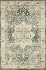 Loloi Rosette Ros-09 Slate/Ivory Rugs - main flat