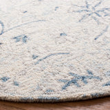 Safavieh Micro-Loop 5'-0" x 5'-0" Rug in Light Blue / Ivory