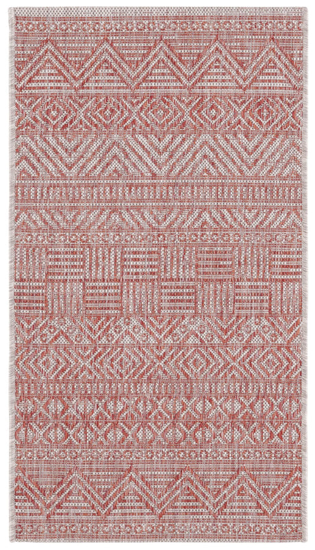 Safavieh Courtyard 2'-0" x 3'-7" Rug in Beige / Rust
