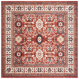 Safavieh Charleston 6'-7" x 6'-7" Rug in Red / Ivory