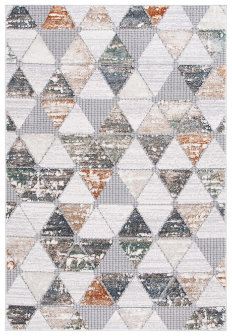Safavieh Alenia 100 4'-0" x 6'-0" Rug in Grey / Beige