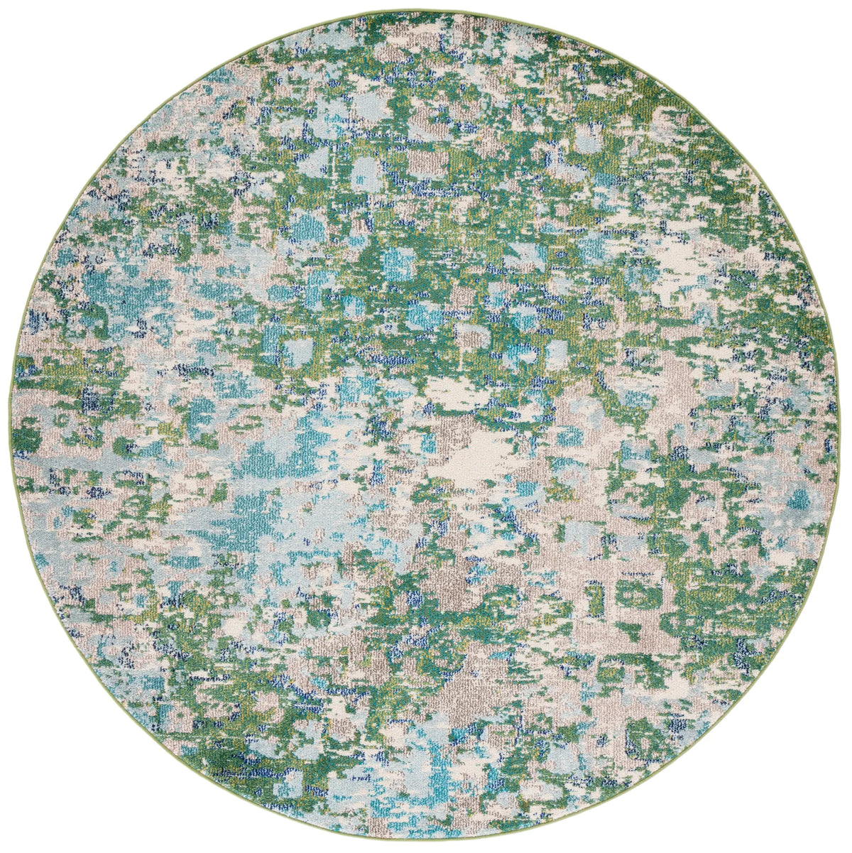 Safavieh Madison 5'-0" x 5'-0" Rug in Green / Turquoise