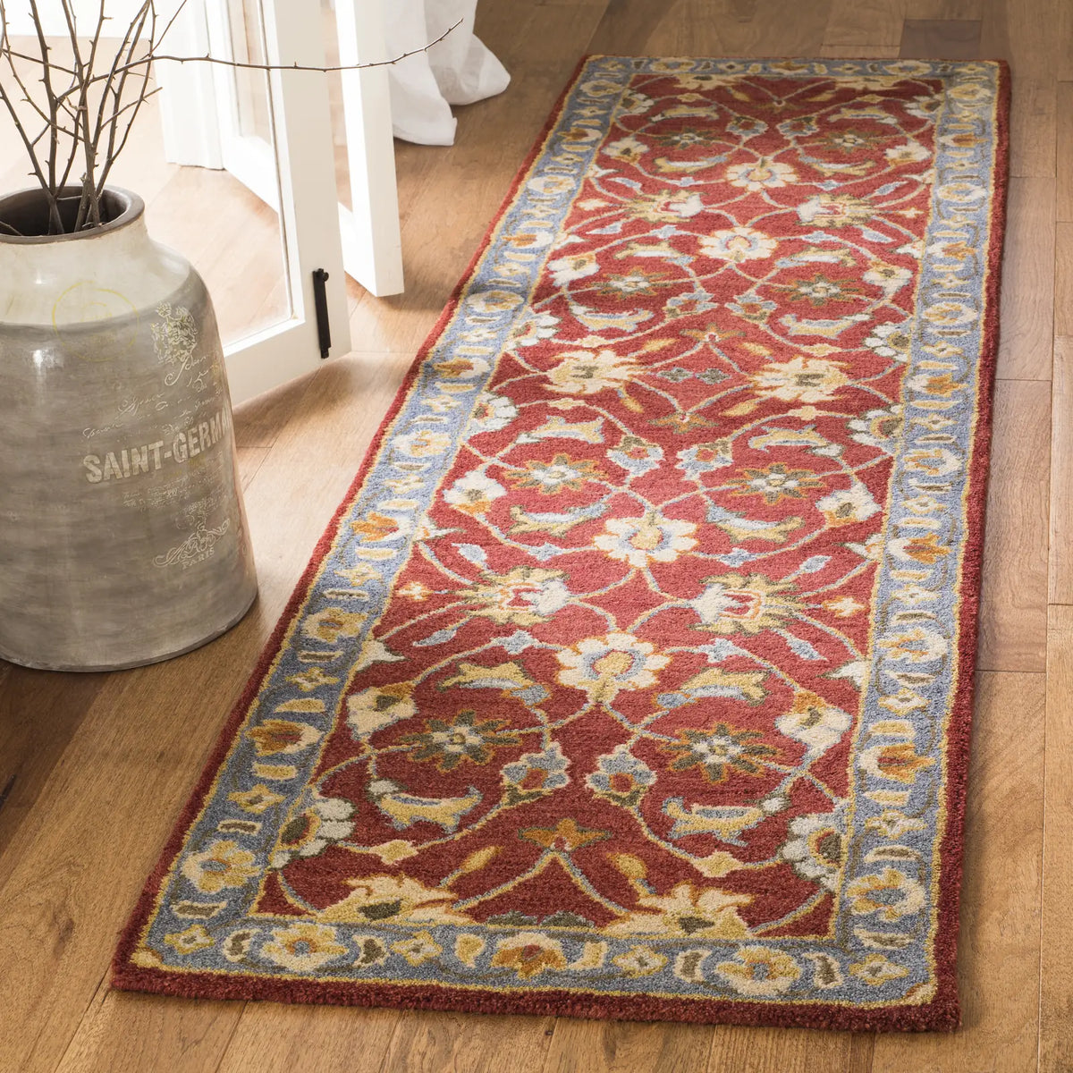 Safavieh Heritage 2'-3" x 10'-0" Rug in Red / Blue