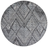 Safavieh Amsterdam 6'-7" x 6'-7" Rug in Dark Grey / Light Grey