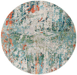 Safavieh Madison 6'-7" x 6'-7" Rug in Green / Rust