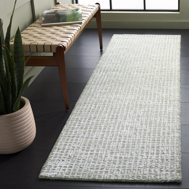 Safavieh Glamour 2'-3" x 8'-0" Rug in Sage / Ivory
