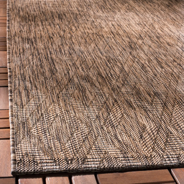 Safavieh Courtyard 4'-0" x 5'-7" Rug in Brown / Brown