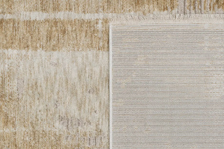 Dynamic Rugs Hudson 1454 Gold Rug - Corner