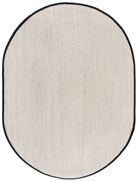 Safavieh Natural Fiber 6'-0" x 8'-0" Rug in Marble / Black
