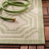 Safavieh Courtyard 4'-0" x 5'-7" Rug in Beige / Sweet Pea