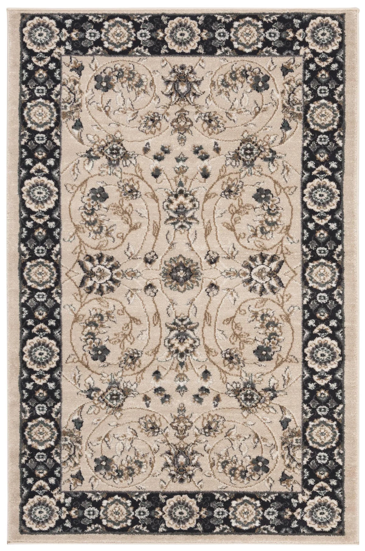Safavieh Lyndhurst 3'-3" x 5'-3" Rug in Light Beige / Anthracite
