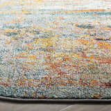 Safavieh Monaco 5'-0" x 5'-0" Rug in Teal / Orange