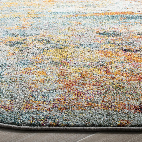 Safavieh Monaco 5'-0" x 5'-0" Rug in Teal / Orange