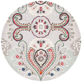 Safavieh Bella 5'-0" x 5'-0" Rug in Grey / Red