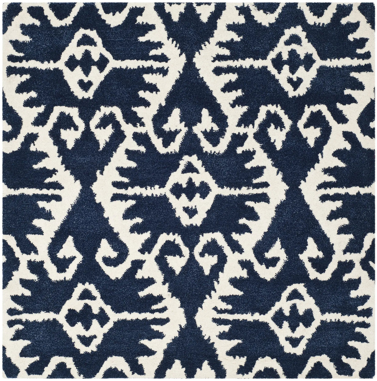Safavieh Wyndham 5'-0" x 5'-0" Rug in Royal Blue / Ivory