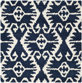Safavieh Wyndham 5'-0" x 5'-0" Rug in Royal Blue / Ivory