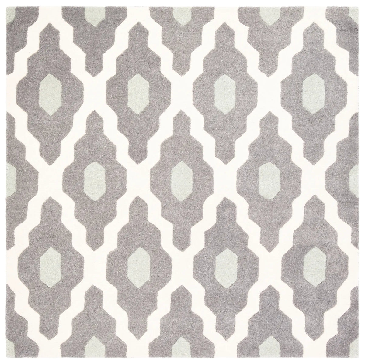 Safavieh Chatham 5'-0" x 5'-0" Rug in Ivory / Dark Grey