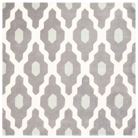 Safavieh Chatham 5'-0" x 5'-0" Rug in Ivory / Dark Grey