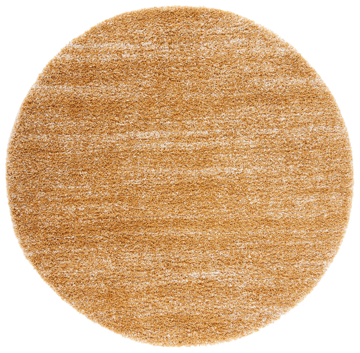 Safavieh Hudson Shag 7'-0" x 7'-0" Rug in Gold / Ivory