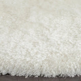 Safavieh Luxe Shag 6'-0" x 6'-0" Rug in Ivory
