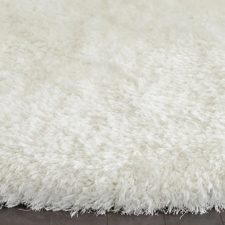 Safavieh Luxe Shag 6'-0" x 6'-0" Rug in Ivory