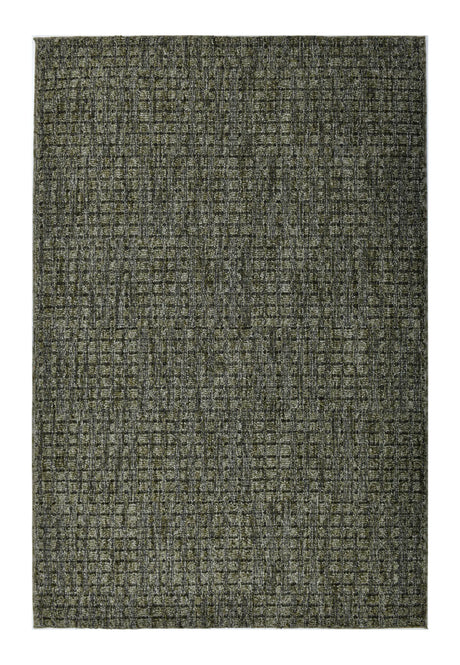 Dynamic Rugs Leon 13611 Power Loomed Modern Dark Green Rug - Rectangular