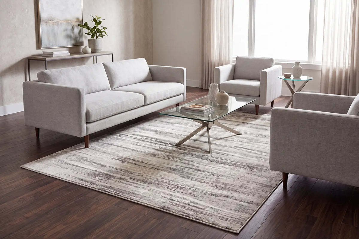 Dynamic Rugs Zen 8336 Grey/Taupe Rugs - Room