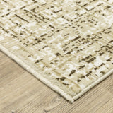 Oriental Weavers Sphinx Reed Re03A Ivory/ Brown Rug - corner detail