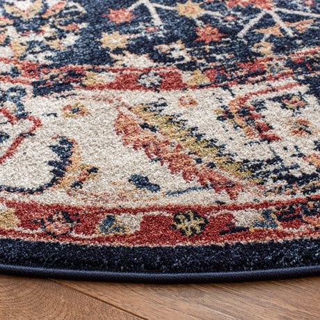 Safavieh Charleston 6'-7" x 6'-7" Rug in Navy / Ivory
