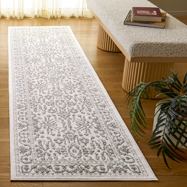 Safavieh Spectrum 2'-2" x 8'-0" Rug in Ivory / Grey