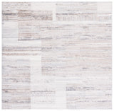 Safavieh Shivan 100 6'-7" x 6'-7" Rug in Ivory / Grey
